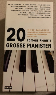 DINU LIPATTI - 20 Mari Pianisti Ai Lumii - 20 C D Originale ca NOI foto