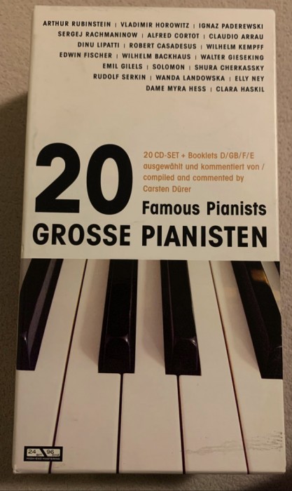 DINU LIPATTI - 20 Mari Pianisti Ai Lumii - 20 C D Originale ca NOI