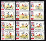 A11 TX8 10 - 1985 - Preliminariile CM de fotbal Mexic - perechi de doua timbre