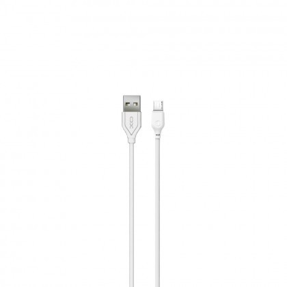 Cablu de date, XO-NB103, MicroUSB 2,1A, 1 m, Alb, Blister