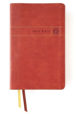 Niv, Men&amp;#039;s Devotional Bible, Leathersoft, Brown, Comfort Print foto