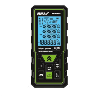 Telemetru laser masurat distante ,100m, IP54, Dedra MC0935 foto