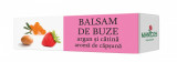 Balsam de buze cu ulei de argan, catina si aroma de capsuna 4.8g, Manicos