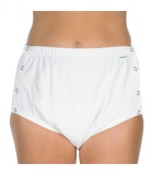 Chilot incontinenta nivel 4/5, Suprima, Unisex, 100% Bumbac , Captuseala poliester, Alb, capse laterale, Mar 40/42