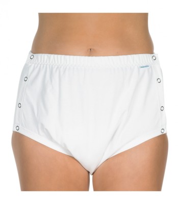 Chilot incontinenta nivel 4/5, Suprima, Unisex, 100% Bumbac , Captuseala poliester, Alb, capse laterale, Mar 40/42 foto