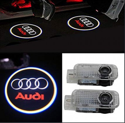 Proiectoare logo AUDI portiera / Holograma / Emblema luminoasa led foto