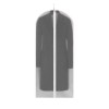 Set 5 Husa de Depozitare cu Fermoar, Flippy, pentru Haine, de Protectie, pentru Voiaj, Netesut, Rezistent la Praf, 60x140 cm, Transparent-Alb