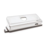 Cumpara ieftin Perforator hartie 6 perforatii 10 coli metal Rapesco Perforator metalic Rapesco cu 6 perforatii reglabile 10 coli alb