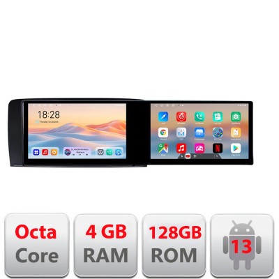 Navigatie Mercedes Clasa R Kit-215 Edotec 2 ecrane 8 core 4+128 21.6 inch Incell android Wifi 5Ghz gps internet CarStore Technology foto