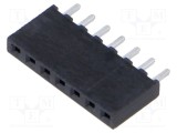 Conector şiruri pini mamă 7 pini 2mm gold flash THT SAMTEC