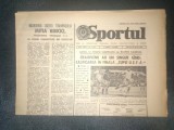 ZIARUL SPORTUL 20 APRILIE 1983 UNIVERSITATEA BENFICA REZULTATE ETAPA DIVIZIA A