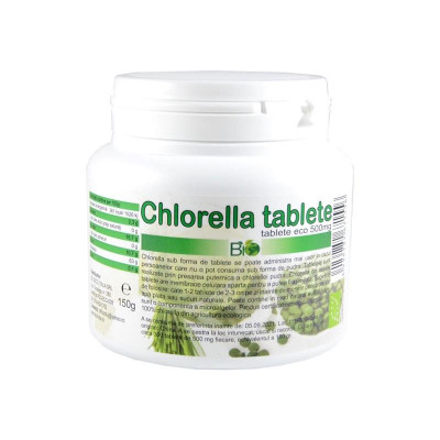 Chlorella 500 miligrame Bio 300 tablete Deco Italia foto