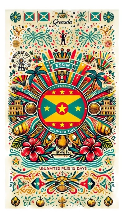 eSIM Grenada, Unlimited Plus, 15 Days