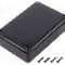 Carcasa ABS, 80mmx120mmx36mm, MASZCZYK - KM-76BKTRS
