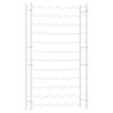 Suport sticle de vin pentru 72 sticle,alb, metal