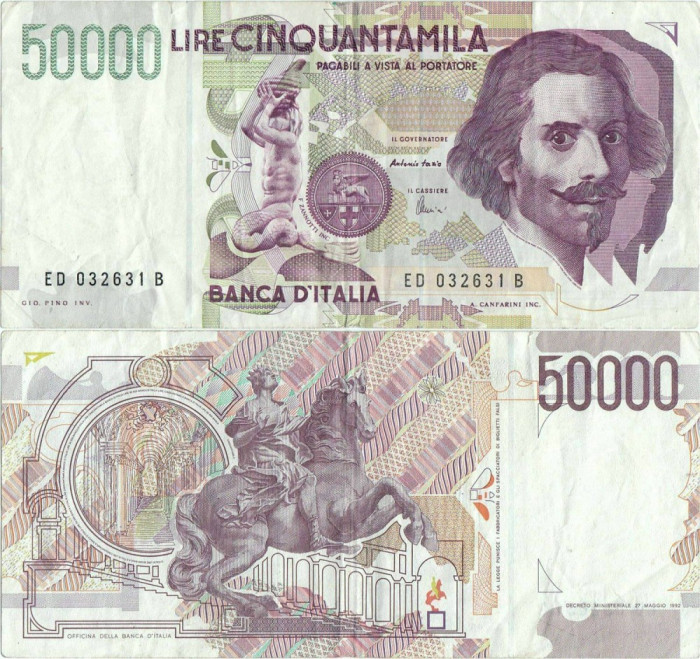1997 , 50,000 lire ( P-116c.1 ) - Italia