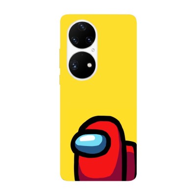 Husa compatibila cu Huawei P50 model Among us Red Impostor, Silicon, TPU, Viceversa foto
