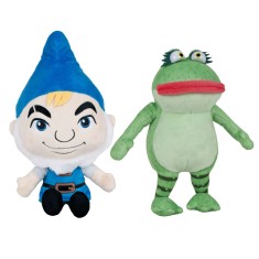 Set 2 jucarii din plus Gnomeo 32 cm Nanette 29 cm, Sherlock Gnomes