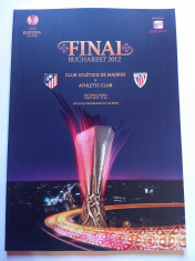 Program meci fotbal ATLETICO Madrid-ATHLETIC Bilbao (finala UEFA CUP 09.05.2012) foto