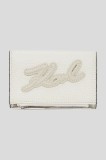 Karl Lagerfeld portofel K/SKUARE culoarea alb, A3W32093