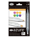 Set 7 markere Royal &amp; Langnickel Azure Nuante, Jad