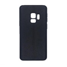 Husa telefon Silicon Samsung S9+ g965 Black Leather