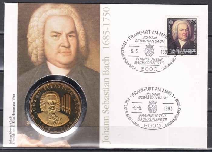 Germania 1993 - Johann Sebastian Bach, FDC NUMIS