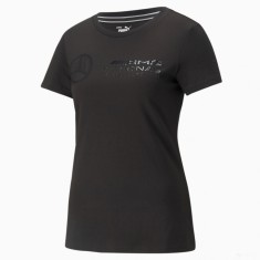 Tricou de Dama, Puma Mercedes Team Logo, 2022, Negru foto