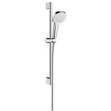 Set de dus alb-crom cu para bara 65 si furtun HANSGROHE seria CROMA SELECT E VARIO