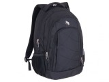 Ghiozdan pentru scoala cu 6 compartimente,model Classic Black,43x32x20 cm