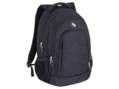 Ghiozdan pentru scoala cu 6 compartimente,model Classic Black,43x32x20 cm