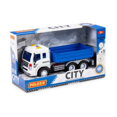 Camion cu lumina si sunete, 32&amp;times;11,5&amp;times;18,5 cm, Polesie foto