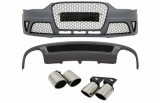 Bara Fata cu Difuzor Bara Spate si Ornamente Evacuare AUDI A4 B8 Facelift (2012-2015) RS4 Design Performance AutoTuning, KITT