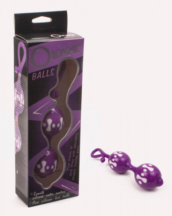 Bile vaginale Orgasmic Balls mov 3.5cm