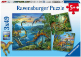 Puzzle 3x49 piese - Farmecul Dinozaurilor | Ravensburger