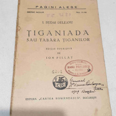 Carte NUMEROTATA veche de colectie anul 1935 - TIGANIADA SAU TABARA TIGANILOR