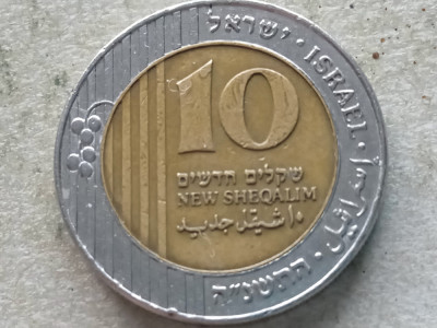 ISRAEL-10 NEW SHEQALIM 1995 foto