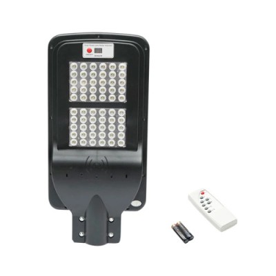 Lampa LED cu prindere pe stalp pentru iluminat stradal 6V/60W cu panou solar monocristalin si senzor de miscare BK69219 Automotive TrustedCars foto