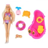 Păpușă Manechin, Model Vacanță de Vară, Accesorii Piscină, Multicolor, Plastic, Oem
