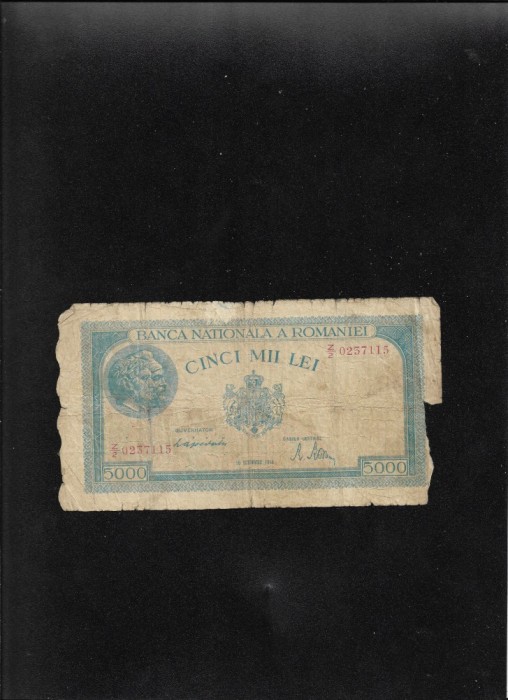 5000 5.000 lei 1944 seria0237115 uzata