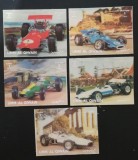 UMM AL QIWAIN. -MASINI DE EPOCA- 5 V.pe serie 3D-nedantelate-MNH.**UAQ 132