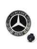 Emblema Capota Fata Mercedes-Benz 57mm Negru Xenon Bright Logo