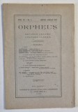 ORPHEUS , REVISTA PENTRU CULTURA CLASICA , NR. 2 , 1927