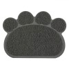 Covoras Antiderapant Impermeabil Animale de Companie, Model Laba, Gri, 38x29 cm - Pisici
