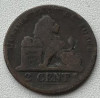 Moneda Belgia - 2 Centimes 1855 - An foarte rar, Europa