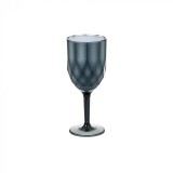 Pahar cu picior pentru vin, 350 ml, Gri, 19.8x8.2 cm, Plastic, ATU-082440, Oem