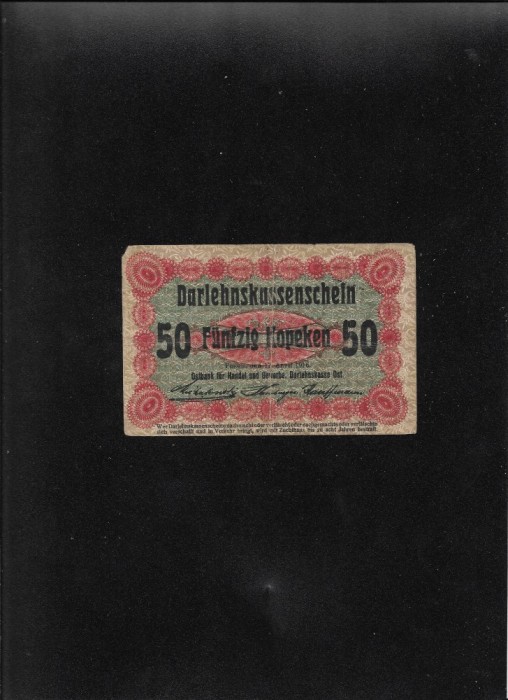 Rar! Lituania ocupatie Germania 50 copeici kopeken 1916 Posen