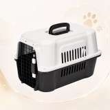 Cumpara ieftin Cusca Transport Animale Sofia CONCEPT, Usa Metal, 58x37x37cm, Gray Stripe, Ventilata, Constructie Durabila