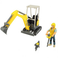 Excavator Playlife Dickie Toys Set cu Figurina si Accesorii foto