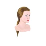 Manechin professional cu par 100 % natural junior Bergmann Lady Medium pentru tuns, coafat, impletituri, vopsit, examen, concurs. Cod 091028.